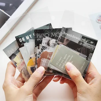 30Pcs Moment Série Instagram Štýl Papier Kraft Karty DIY Dekorácie-Nálepky Tvorivé Scrapbooking Stacionárne Školské potreby