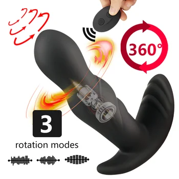 360 Stupeň Rotácie Vibrátor Prostaty Masér Fidget Hračky Análny Plug Diaľkové Ovládanie Sexuálne Hračky Pre Mužov Hračky Pre Dospelých 18 + Sex