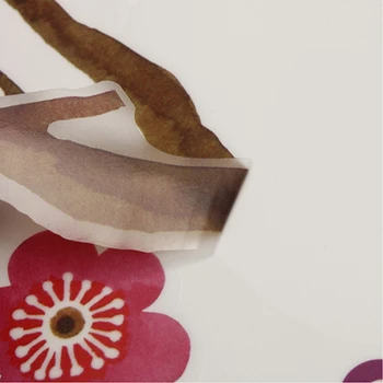 3D Ružová Vymeniteľné Marhule Slivky Čerešne Kvet Kvet, Motýľ Vinyl Umenie Odtlačkový Steny Domov Nálepky Izba Dekor