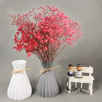 40@ 17 cm Výška Malá Váza Domova Retro Plastové Kvet Usporiadanie Vázy Biela Sivá Čierna Váze Na Stôl, Obývacia Izba Dekor