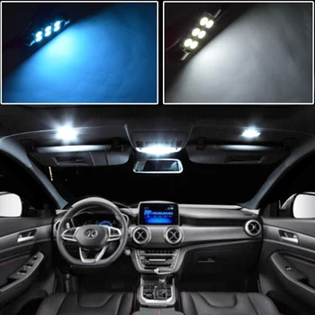 9X Biela, Canbus led Auto osvetlenie interiéru Balík Kit Pre Hyundai Santa Fe DM ix45 2013 2016 2017 2018 2019 2020