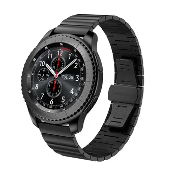 Band compatible Galaxy Sledovať 46 mm Smartwatch 22 mm z Nehrdzavejúcej Ocele Kovové Odkaz Popruh Náramok pre Samsung Výstroj S3 Hranici Classic
