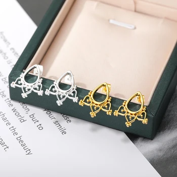 Boho Mini Srdce A dažďová kvapka Stud Náušnice z Nehrdzavejúcej Ocele kórejský Earings Módne Šperky 2021 Najlepší Priateľ Dary Bijoux Femme BFF