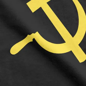 CCCP Komunistickej Vlajka kosák A Kladivo Symbol T-Shirt Mužov Novinka, Bavlna Tees Kolo Golier, T Košele Plus Veľkosť Oblečenie