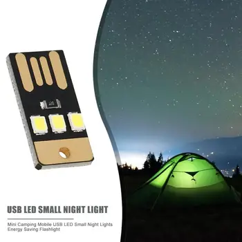 Camping Noc Turistika Stan na Čítanie Svetlo Mini Camping Mobile USB LED Malé Nočné Osvetlenie, Energeticky Úsporné Svietidlo LED Keychain Noc