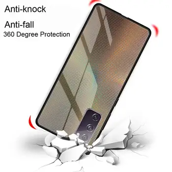 Carbon Fiber Tvrdeného Skla Telefón puzdro pre Samsung Galaxy S21 S20 FE S10 Poznámka 10 20 Ultra 5G 9 S9 Plus S10e Kryt Coque