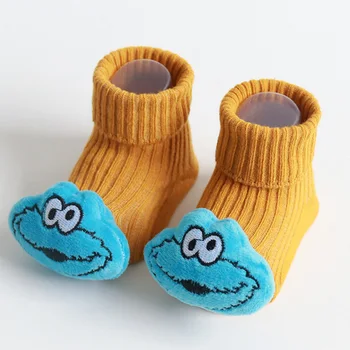 Cartoon Batoľa Jeseň Zima Dieťa Dieťa Mäkké Ponožka Anti-slip Ponožky Batoľa Topánky Poschodí Papuče Poschodí Ponožky