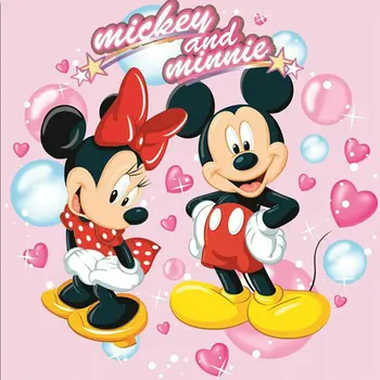 DIY diamond maľovanie cross stitch Mickey a Minnie plný diamond námestie diamond výšivky mozaiky Vianočné Minnie Mickey darček