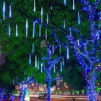 Daždi Kvapka Svietidlá LED meteorický dážď Cencúľ Padajúce Svetlo pre Xmas Dovolenku Halloween Záhrade Strom Vianočné Svadba Dekor Vonkajšie