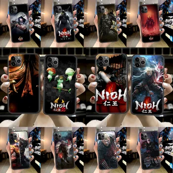 Hra Nioh 2 Telefón puzdro Pre Iphone 4 4s 5 5S SE 5C 6 6 7 8 Plus X XS XR 11 12 Mini Pro Max 2020 black Shell Luxusné Bunky Tpu