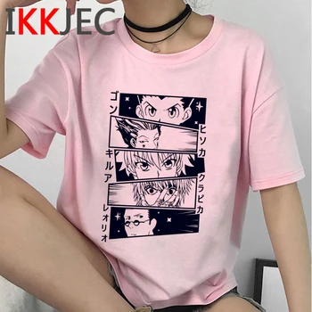 Hunter x Hunter Killua Hisoka Kurapika top tees muž kawaii streetwear ulzzang tričko t-shirt tumblr