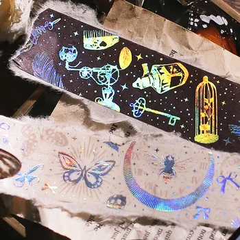 Hviezdna Vesmíru Snehu Zlatej Fólie Washi Pásky 30 mm Široký Japonský Maskovacia Páska Na Album Vestník Plánovač Umenie, Remeslá