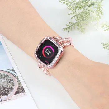 Jewelty Pásmo pre Fitbit Zmysel pre Ženy, Dievča, Náhradné Luxusný Elastický Pás Náramok pre Fitbit Naopak 3 Smart Hodinky Watchband
