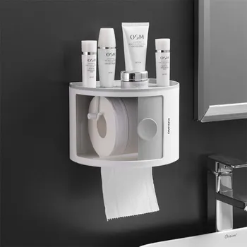 Kreatívne Toaletného Papiera Držiak Police Nepremokavé Wall Mount Toaletného Papiera Zásobník Roll Papierovej Dutinke Úložný Box Tvorivé Zásobník Tkaniva Box