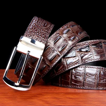 Krokodíl Kožené pánske opasky kvalitné módne Originálne Kožené hladké pracky ženy, luxusné trendov cintura dizajnéra pásu
