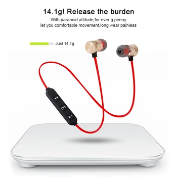 Magnetické Bezdrôtový 5.0 Bluetooth Slúchadlo Music Headset Telefón Neckband Športové Slúchadlá Slúchadlá S Mikrofónom Pre iPhone Samsung Xiao