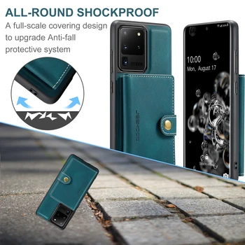 Magnetické Wallet PU Kožené puzdro Pre Samsung galaxy Note 10 Plus 20 Ultra Držiteľa Karty Shockproof Kryt Pre Galaxy Note 8 9 Prípadoch