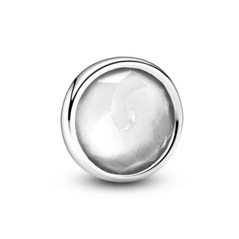 Mesiac Podpis Drobná Medailón Prvok Plávajúce Kúzlo Fit Pandora Náramok, Náhrdelník 925 Sterling Silver Korálky DIY Šperky