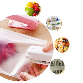 Mini Plastového Vrecka Horúce Potraviny Uložiť Nástroj Domov Gadgets Strane Tlak Prenosné Reštaurácia, Bez Batérie, Tesnenia Stroj