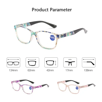 Nové Módne Baker Papier Okuliare na Čítanie HD Anti-modré Svetlo Presbyopia Okuliare Diopter +1.0 +1.5 +2.0 +2.5 +3.0 +3.5 +4.0