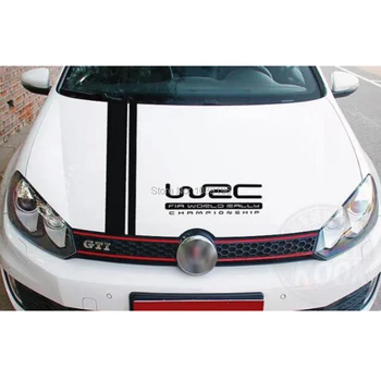 Nový Styling WRC FIA World Rally Championship Prúžok Auta, Kapota Zahŕňa Vinyl Závodné Športové Odtlačkový Hlavu, Auto Nálepky, Auto Príslušenstvo
