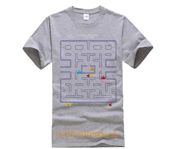 Pac Man Obrazovky Klasické Úradný Pacman Namco Arkádovej Hry Čierne Pánske tričko
