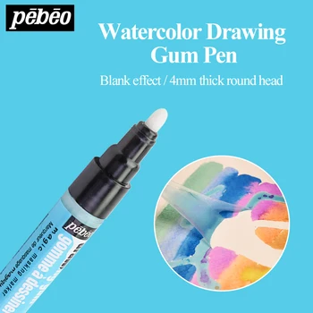 Pebeo Pokrýva Prázdne Pero Typ Prázdny Výkres Gum 4 mm Akvarel Kvapaliny Dochádzky Biely Značkovač Vymazateľné Blokovanie/Pokrývajúce Kvapaliny Pero
