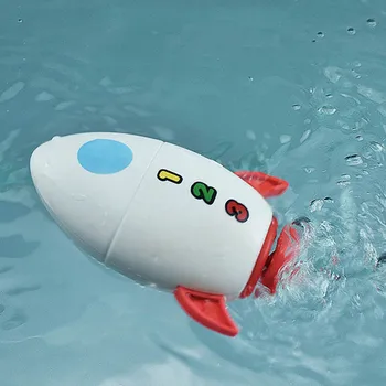Ponorka Vaňa Hračka Pre Deti Cartoon Plávajúce Wind-up Rocket Sprcha Hračky Vaňou Bazén Hodinky Vody, Hračky Pre Deti, Chlapci Dievča