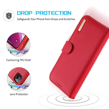 Pre iphone 11 Pro DUX DUCIS Hivo Série Flip Cover Luxusné Kožené Peňaženky Prípade Plnej Dobrú Ochranu Stabilný Stojan
