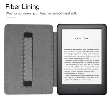 Pu Kožené puzdro pre Amazon All-Nový Kindle pre 2019 Kindle Touch Prípade 10. Generácie Magnet Kryt s Rukou Držiteľa