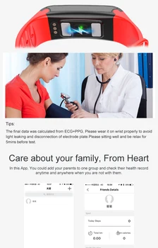 Toleda T6 EKG PPG Smart Hodinky Vodotesný Náramok Srdcovej frekvencie Fitness Náramok Zdravie Pásmo Pre Android Apple Xiao Samsuang