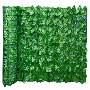 Umelé Leaf Skríning Roll Fade Chránené Súkromie Zabezpečovacie Stenu Terénne Záhradný Plot Balkón Displeja pre Vonkajšie Dekor