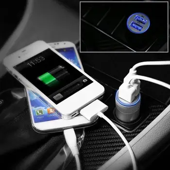 Univerzálny Duálny USB Nabíjačka do Auta, Adaptér Inteligentné Cigareta Pre iPhone Zásuvky Mobilné Auto-Nabíjačky Telefón Ľahšie Plnenie C9G9