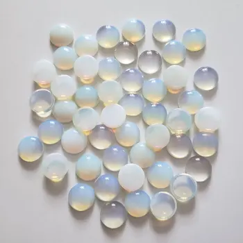 Veľkoobchod 50pcs/veľa 2020 módne kvalitné zmiešaného prírodného kameňa kolo KABÍNY CABOCHON korálky pre krúžok DIY Príslušenstvo šperky 14 mm