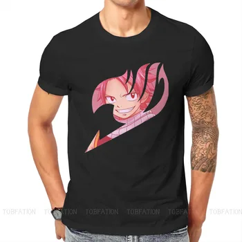 Víla Chvost Krvi Anime Natsu Ružová Symbol Tričko Harajuku Alternatívne Oblečenie pre Mužov Topy Plus Veľkosť Bavlna Crewneck T Tričko