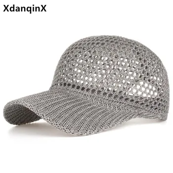 XdanqinX nové letné žien klobúk oka spp duté z priedušná šiltovky nastaviteľná veľkosť vetranie športové spp snapback spp