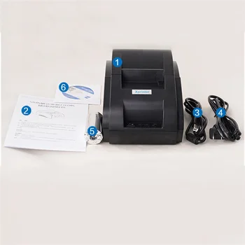 Xprinter 58IIH mini lístok Bluetooth doručenia tepelná tlačiareň 58mm pre kuchyňa take-out tlačiarne, reštaurácia, supermarket stravovanie