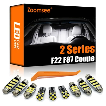 Zoomsee 6Pcs Interiérové LED Pre BMW 2 Séria F22 F87 Kupé 218i 220d xDrive 220i 225d 228i+ Canbus Vozidla Dome Mapu Svetla Kit