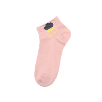 Ženy Ponožky Cartoon Cloud Vzorované Roztomilý Krátke Ponožky Módne Sun Moon Harajuku Ponožka Bavlna Priedušná Zábavné Soks Lumbálna Sox